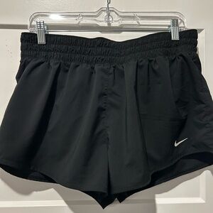 Nike Women's High Waited Black Athletic Running Shorts